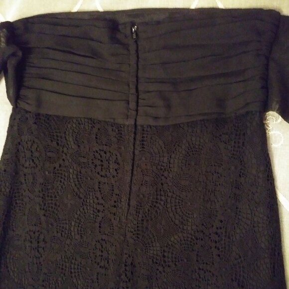 Blacklist Lip Service Lace Crochet Maxi Skirt, Ruffles Witchy Goth Rare Black - Picture 12 of 17
